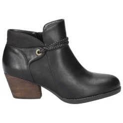 Audrina Round Toe Zippered Booties