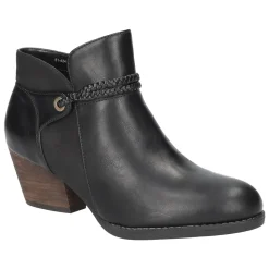 Audrina Round Toe Zippered Booties
