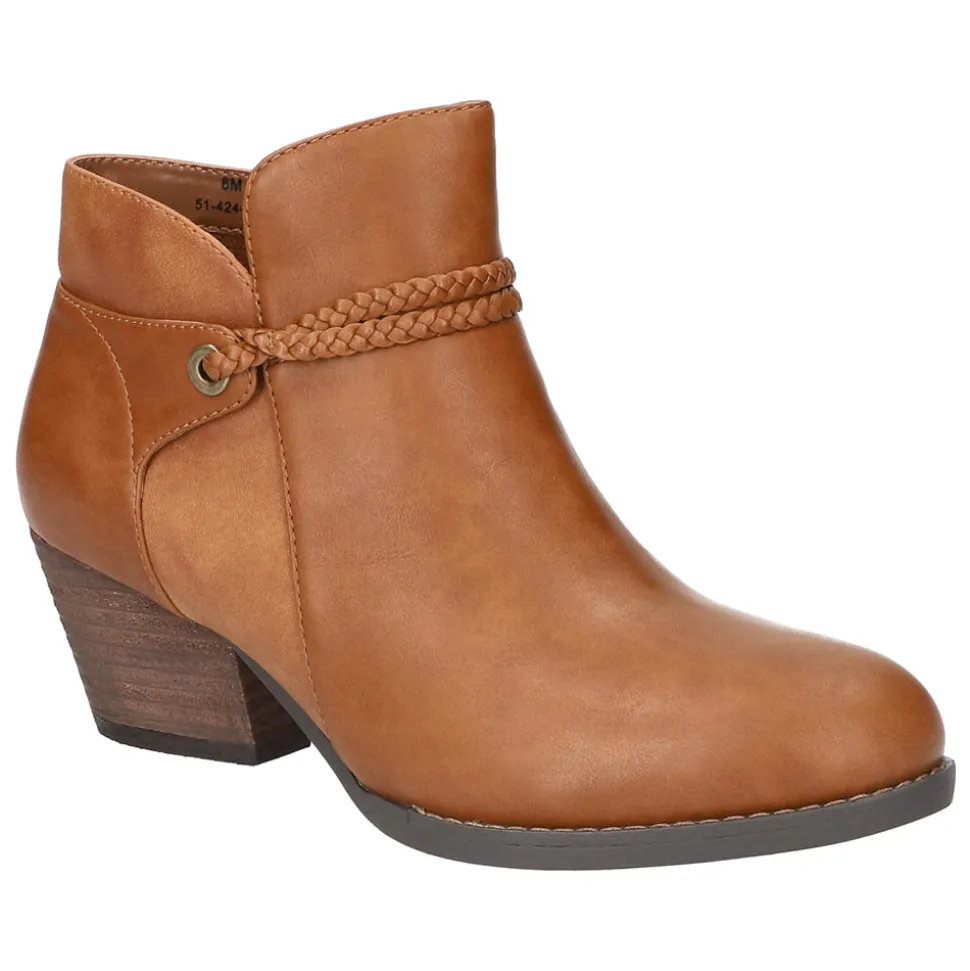 Audrina Round Toe Zippered Booties