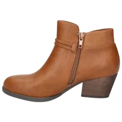 Audrina Round Toe Zippered Booties