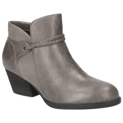 Audrina Round Toe Zippered Booties