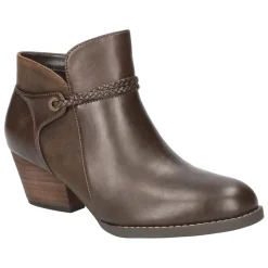 Audrina Round Toe Zippered Booties