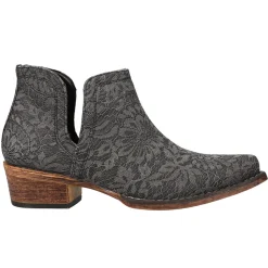Ava Lace Snip Toe Cowboy Booties