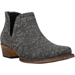 Ava Lace Snip Toe Cowboy Booties