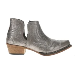 Ava Metallic Embroidered Snip Toe Cowboy Booties