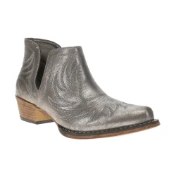Ava Metallic Embroidered Snip Toe Cowboy Booties