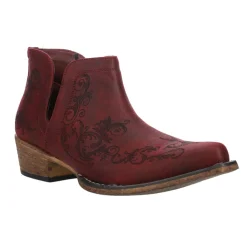 Ava Paisley Embossed Snip Toe Cowboy Booties