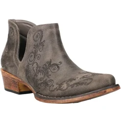 Ava Paisley Embossed Snip Toe Cowboy Booties