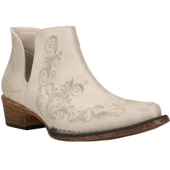 Ava Paisley Embossed Snip Toe Cowboy Booties