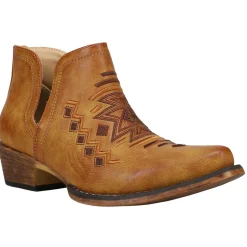Ava Southwest Embroidered Snip Toe Cowboy Booties