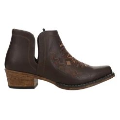 Ava Southwest Embroidered Snip Toe Cowboy Booties