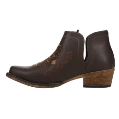 Ava Southwest Embroidered Snip Toe Cowboy Booties