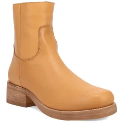 Banner Round Toe Zippered Boots