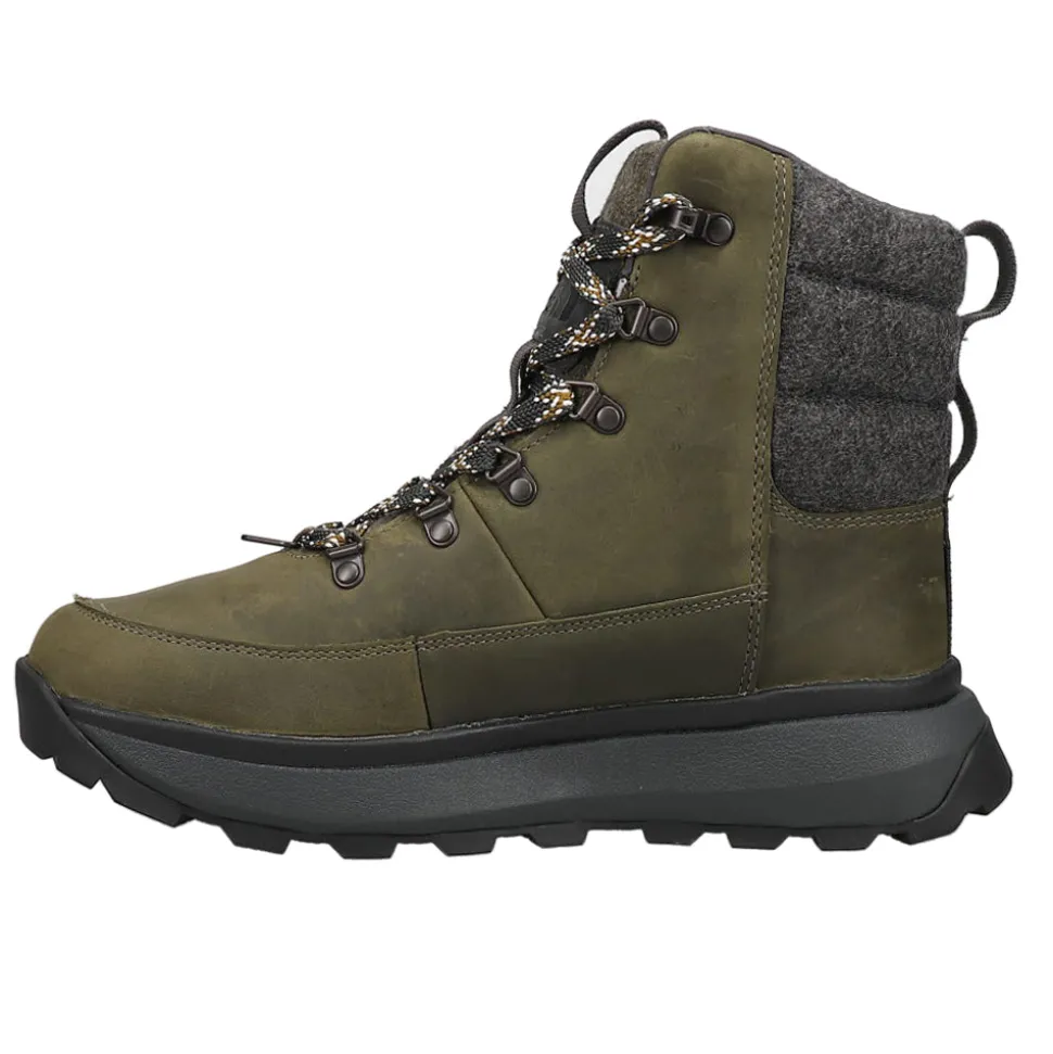 Bergen Leather Waterproof Round Toe Snow Boots