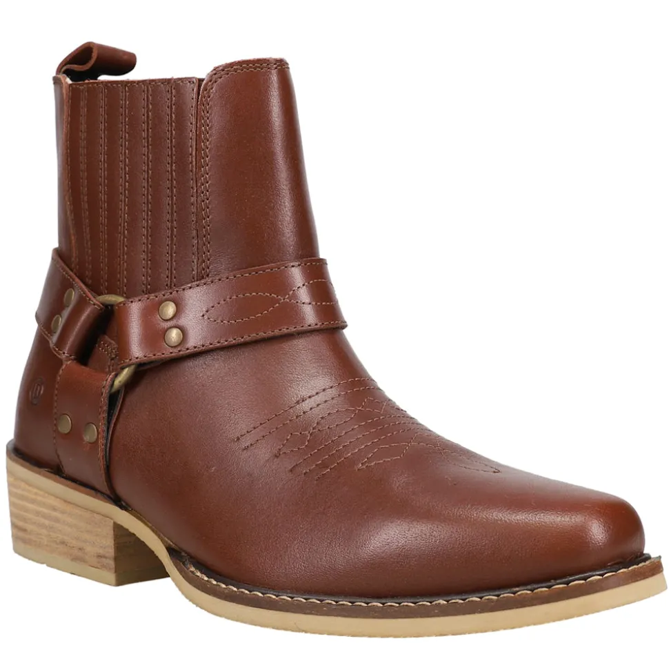 Black Bart Square Toe Pull On Boots