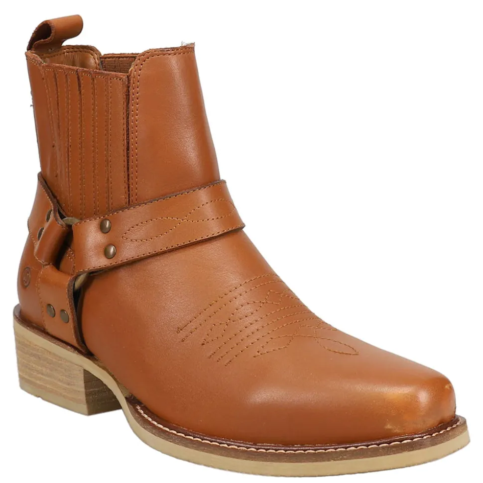 Black Bart Square Toe Pull On Boots