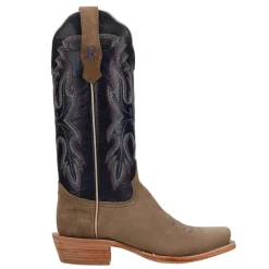 Boar Café Narrow Embroidered Square Toe Cowboy Boots