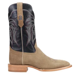Boar Wide Embroidered Square Toe Cowboy Boots