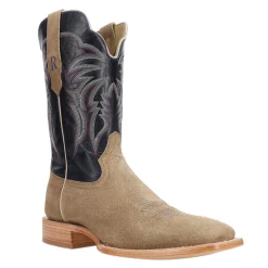 Boar Wide Embroidered Square Toe Cowboy Boots