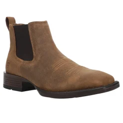 Booker Ultra Embroidered Square Toe Chelsea Boots