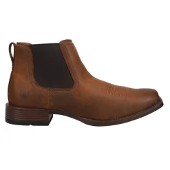 Booker Ultra Embroidered Square Toe Chelsea Boots