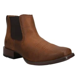 Booker Ultra Embroidered Square Toe Chelsea Boots