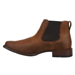 Booker Ultra Embroidered Square Toe Chelsea Boots