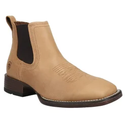 Booker Ultra Embroidered Square Toe Chelsea Boots