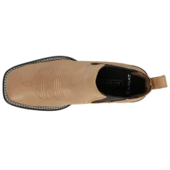Booker Ultra Embroidered Square Toe Chelsea Boots
