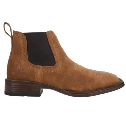Booker Ultra Embroidered Square Toe Chelsea Boots