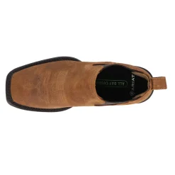 Booker Ultra Embroidered Square Toe Chelsea Boots