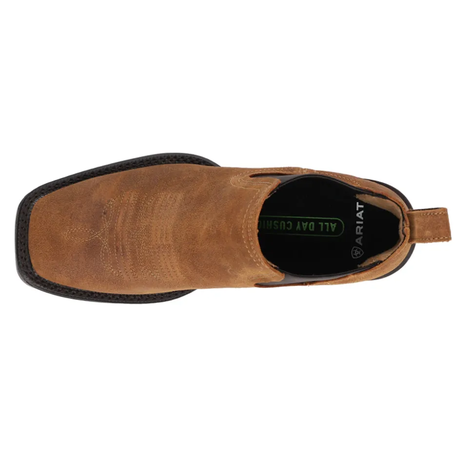Booker Ultra Embroidered Square Toe Chelsea Boots