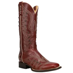 Brandy Embroidery Square Toe Cowboy Boots