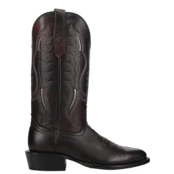 Brush Off Medium Embroidered Round Toe Cowboy Boots