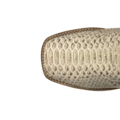 Brutus Embroidered Snake Square Toe Pull On Cowboy Boots