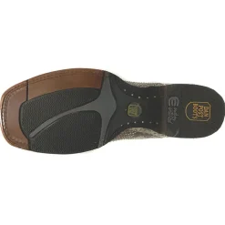 Brutus Embroidered Snake Square Toe Pull On Cowboy Boots