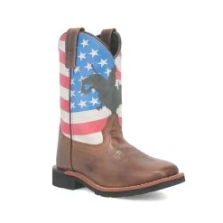 Buck Patriotic Square Toe Cowboy Boots (Little Kid-Big Kid)