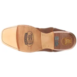 Bucky Embroidered Square Toe Pull On Cowboy Boots
