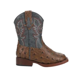 Bumps Square Toe Cowboy Boots (Toddler)