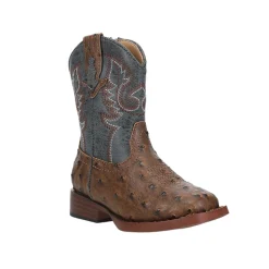 Bumps Square Toe Cowboy Boots (Toddler)