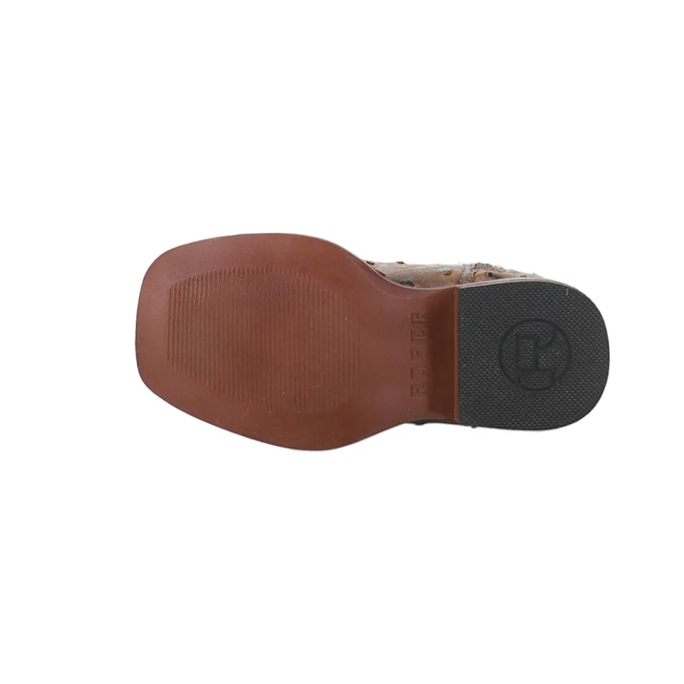 Bumps Square Toe Cowboy Boots (Toddler)