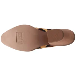 Calico Leopard Round Toe Mule Slip On Boots