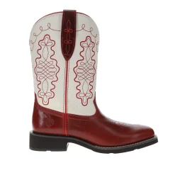 Callie Embroidered Square Toe Pull On Cowboy Boots
