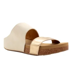 Campfire Metallic Slide Sandals