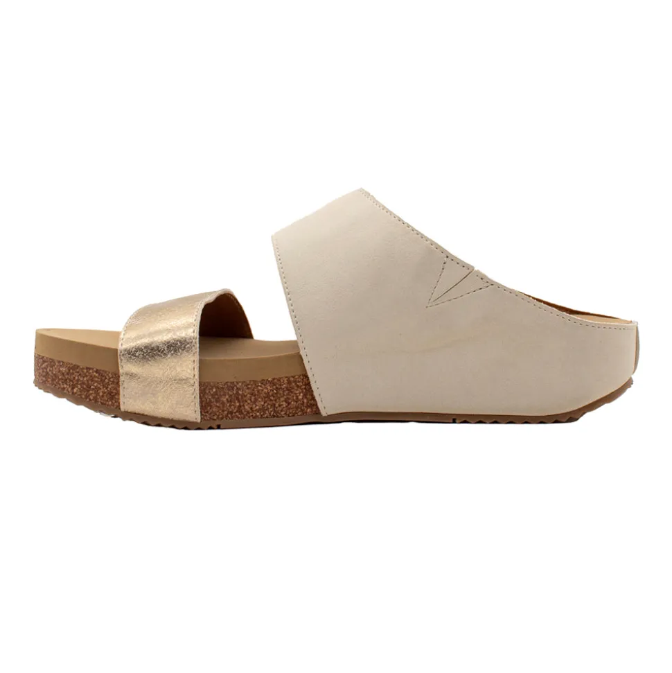 Campfire Metallic Slide Sandals