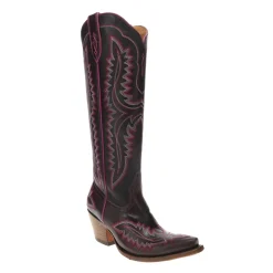 Casanova Tall Embroidered Snip Toe Zippered Cowboy Boots