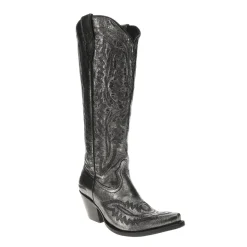 Casanova Tall Embroidered Snip Toe Zippered Cowboy Boots