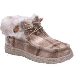 Cassidy Plaid Bootie Slippers