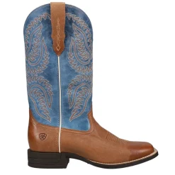 Cattle Caite Stretchfit Embroidered Square Toe Cowboy Boots