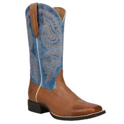 Cattle Caite Stretchfit Embroidered Square Toe Cowboy Boots